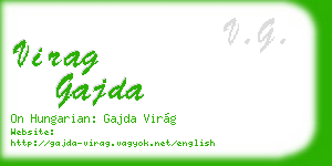 virag gajda business card