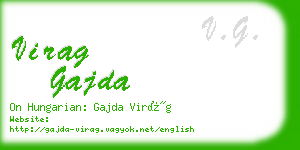 virag gajda business card